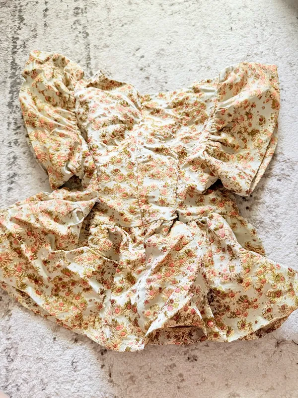 Flower top Yellow Size M - Image 4