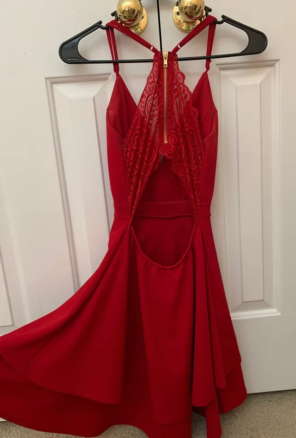 Honey and Rosie Formal Red Dress - Image 3