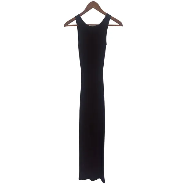 AEXAE Brown Rib Knit Tank Maxi Dress Bodycon‎ Stretch XS - Image 8