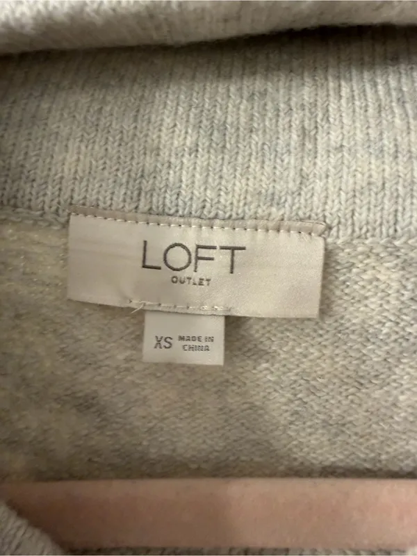 LOFT Cozy Women's Cream Cowl Neck Sweater - Image 2