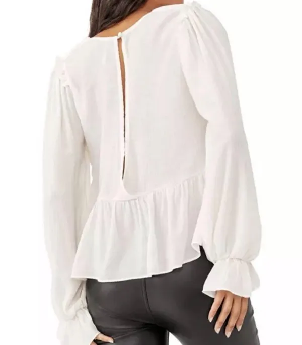 Free People Daia Gauze cropped blouse - Image 2