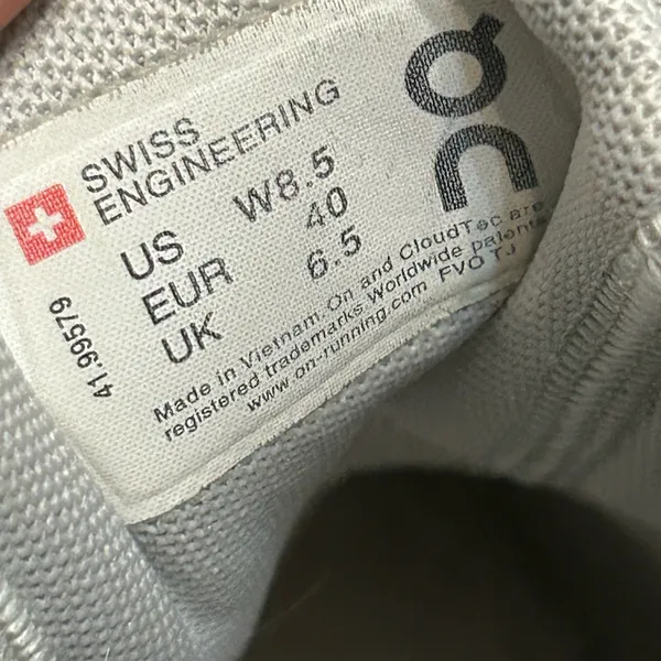 ON CLOUDSWIFT gray white running athletic training shoes sneakers  - Image 3