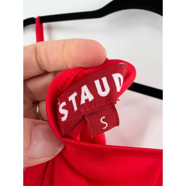 STAUD Cami‎ Tank Top Womens Small Red Adjustable Strap Minimalist Chic - Image 2