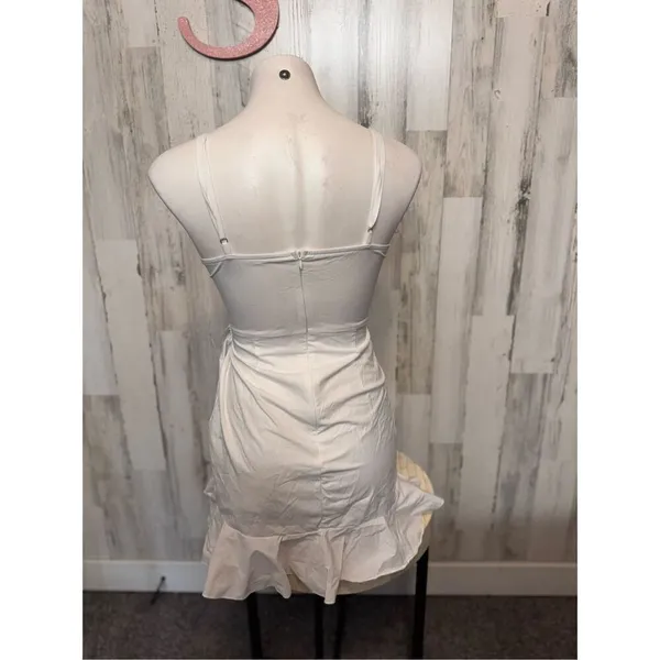 White fit & flare dress size small - Image 5