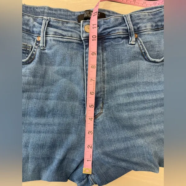 Judy‎ Blue Womens Plus Size 20W stretchy high waisted slim straight blue denim - Image 8