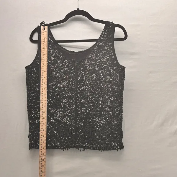 Vintage Showgirl Top Black‎ Small - Image 10