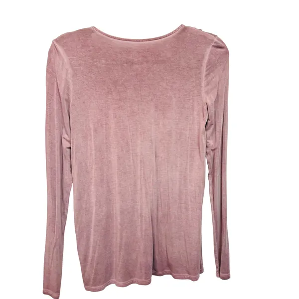 American Eagle Soft & Sexy Womens Small Lace Up V-Neck Top‎ Mauve - Image 2