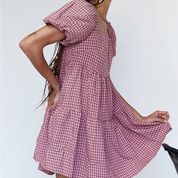 Princess Polly Zalia Mini Dress in Pink / Brown Size 4 New with tag - Image 4