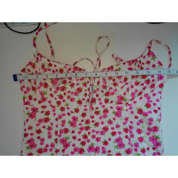 Princess Polly Womens Pink Ditsy Floral Tie Front Cami‎ Mini Dress Size 4 - Image 7