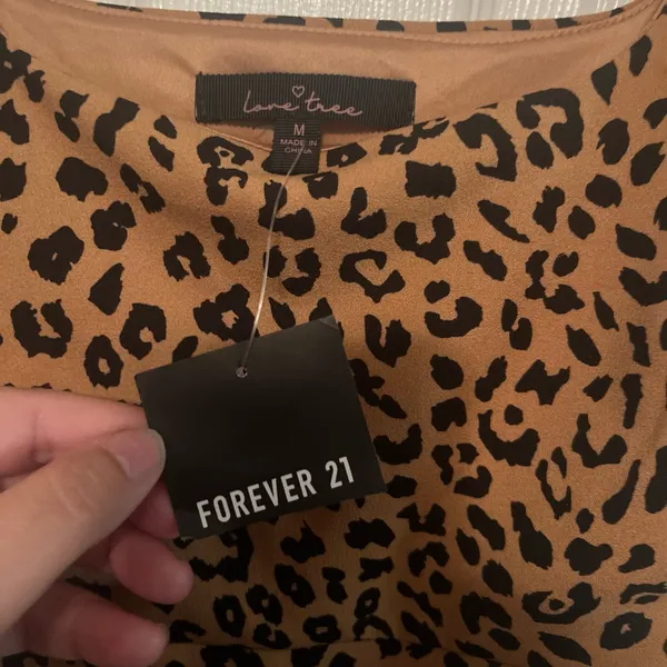 Love Tree Brown Leopard Print Mini Tank Dress - Image 5