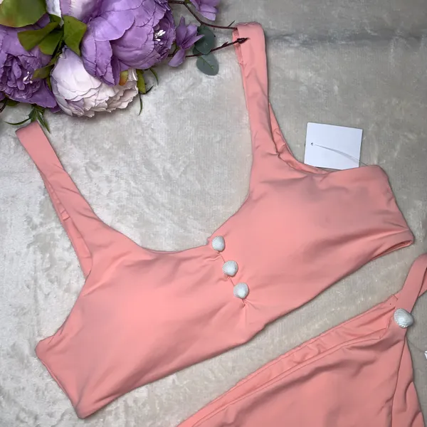 NWT Dippin’ Daisy’s Peach Bikini Top and Bottom - Image 4