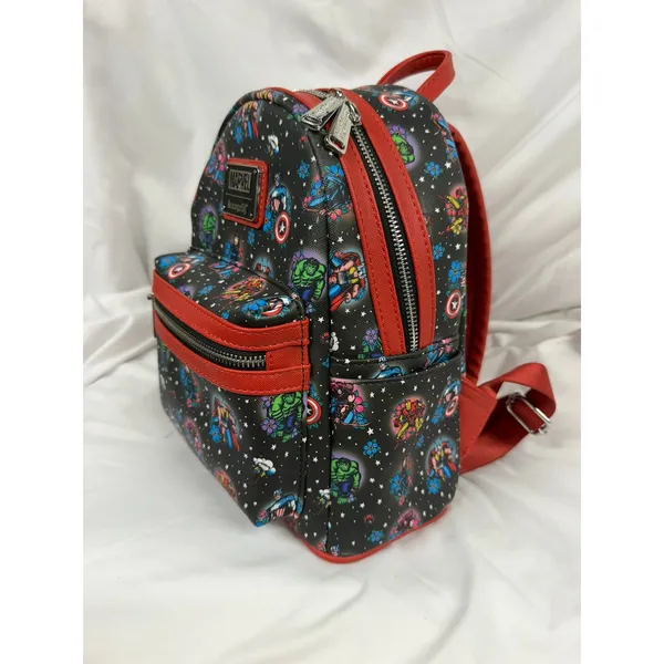 Loungefly Marvel‎ Avengers Tattoo Floral Mini Backpack - Image 4