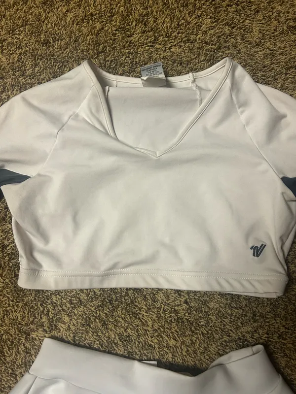 Cheerleader Costume White Size M - Image 2
