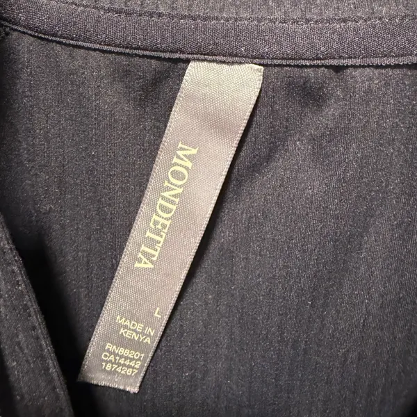 Mondetta Quarter Zip Pullover Black Large Athleisure Gym Workout Running - Image 2