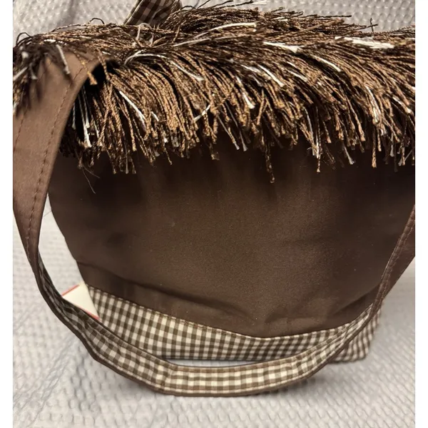 Abetta Accessories Western Fringe Tote Brown Gingham Cowboy Boot Floral‎ NWT Bag - Image 9