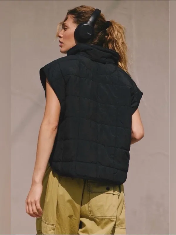 Free people movement pippa puffer packable vest black $148 xsmall - Image 2