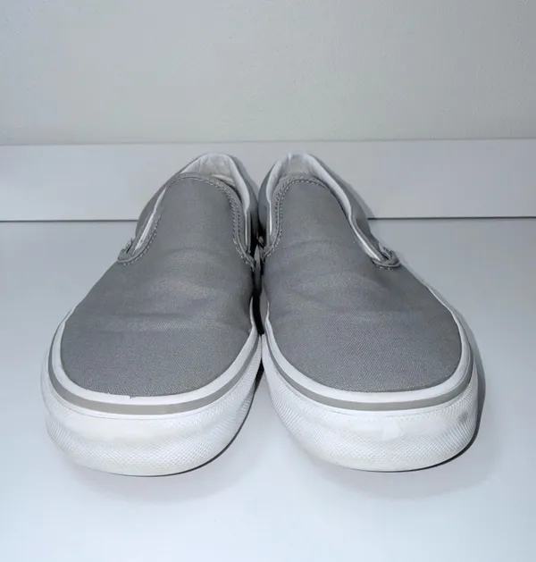 Vans Asher Charcoal Gray Slip On Classic Sneakers - Image 3