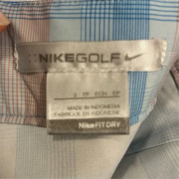Nike Women's Blue Plaid Skort‎ Size 2 Casual Golf Short Skirt - Image 4