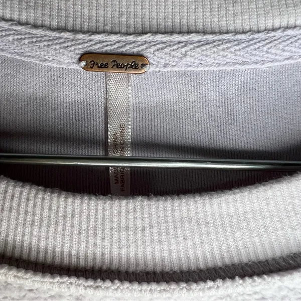 Free People Jordan Colorblock‎ Citron Yellow Cream Long Sleeve Pockets Sweater - Image 7