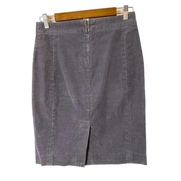 J. Crew Womens Skirt Gray Corduroy ‎ Sz 2 - Image 4