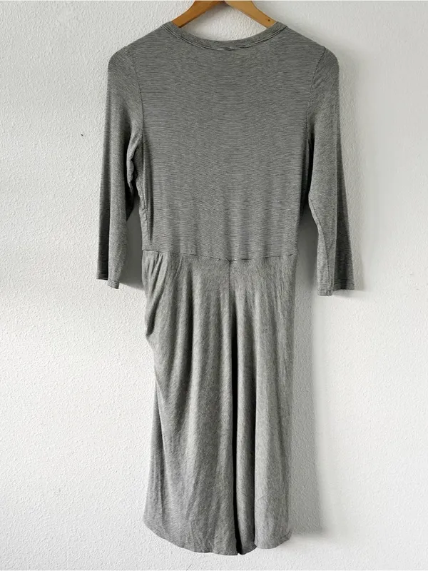 Anthropologie Amadi Striped Jersey Knit Side Knot Dress - Image 7