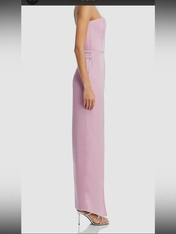V. Chapman Women's Pink June Corset Strapless Wrap-Tie Dress Size 4 - Image 3