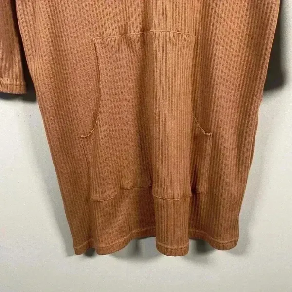FREE PEOPLE Beach‎ Phoenix Ribbed Mini Dress Size S Small Brown Coverup Vacation - Image 7