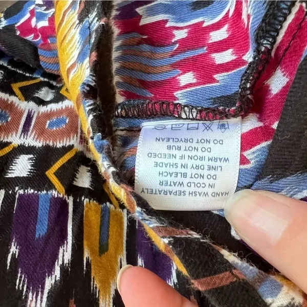 Roller Rabbit Ikat Print Long‎ Sleeve Shirt Dress - Image 10