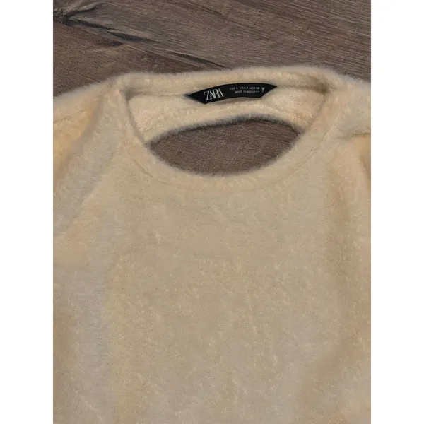 Zara open back with tie women's‎ shirt, size small - Image 7