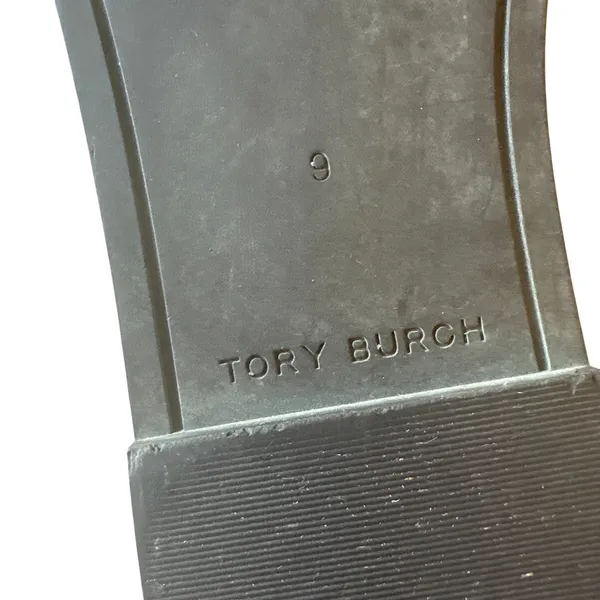 Tory Burch Ines Leather Slides‎ Almond Beige Sandals 9 - Image 9