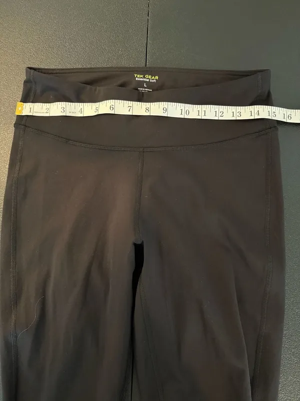 Tek Gear Essential Soft Size L Black Leggings - Image 3