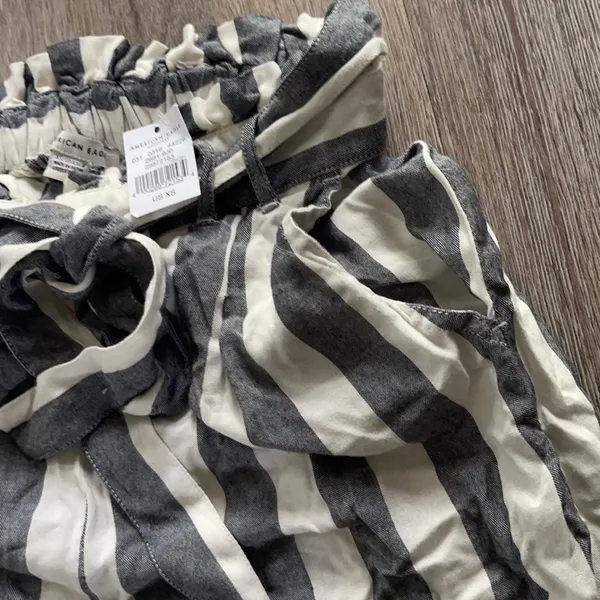 American Eagle Striped Pull On Pants Size XS - Image 9