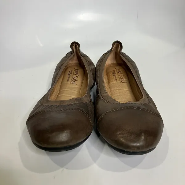 Josef Seibel 07 ballet flats brown leather women's size 39 8.5 business casual‎ - Image 3