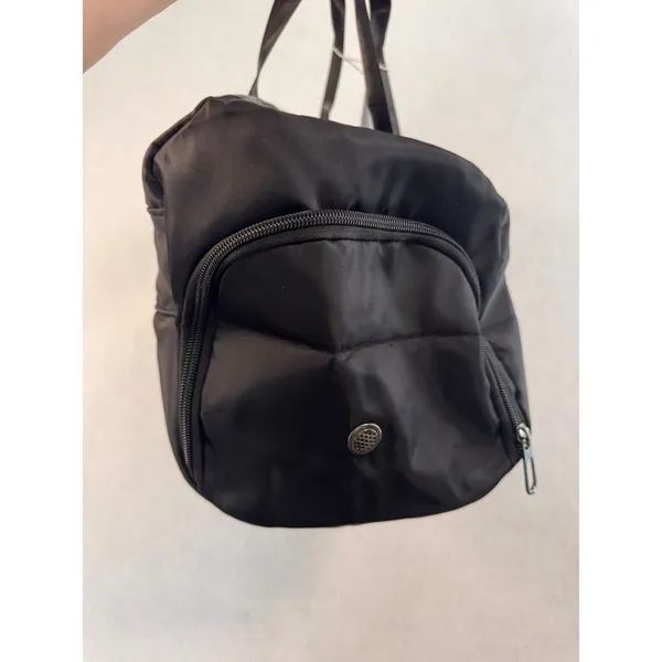 Halara Black Duffel Gym Bag Shoe Compartment Travel Weekend‎ Bag With strap NEW - Image 2