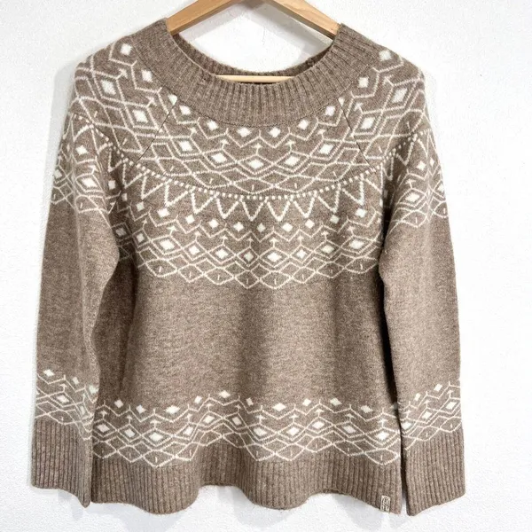 Old Ranch Womens Sylva Sweater Color Cinder Sime Large Western Homestead Grandpa - Image 2