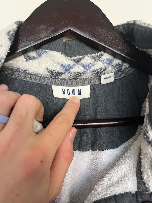 Rowm Fleece Quarter Zip White Size XL - Image 3
