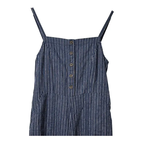 Old‎ Navy Striped Button Front Jumpsuit Sleeveless Navy White Women Size Small - Image 2