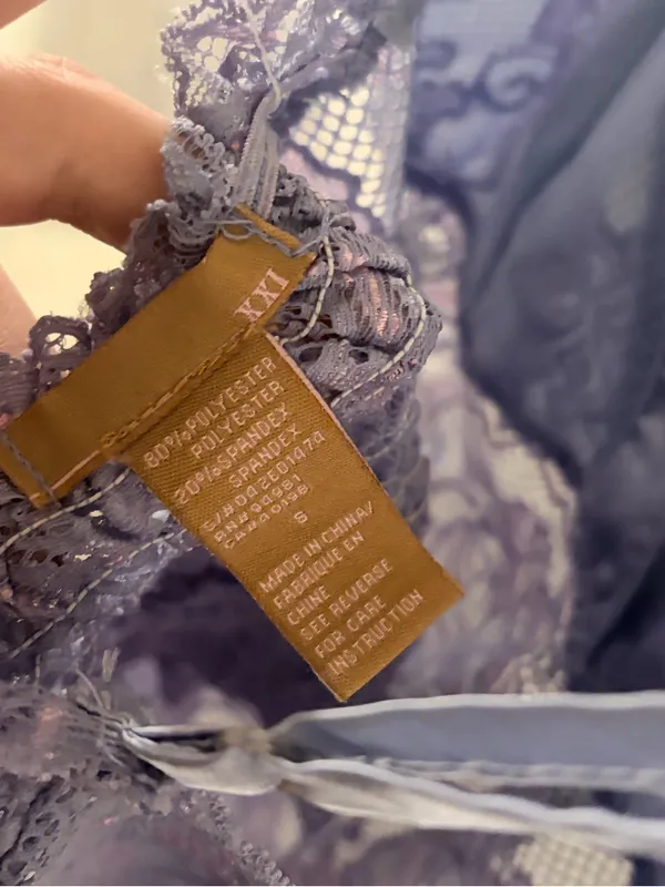 Forever 21 Lavender Lace Slip Cami - Image 5