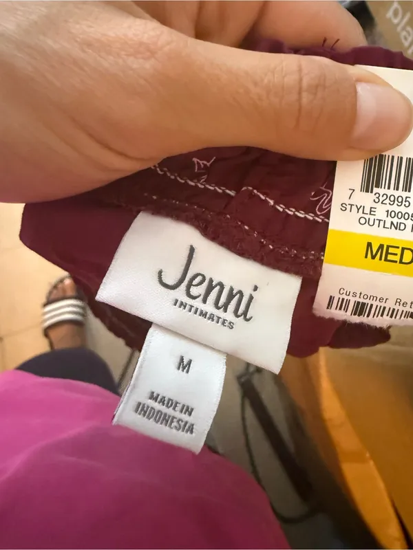 NWT Jenni Intimated Burgundy Flamingo Sleep Shorts - Image 4