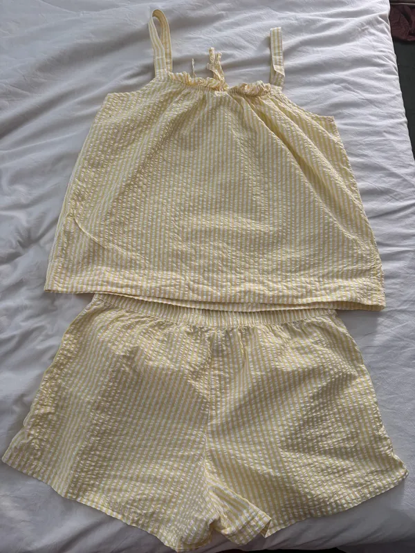 Alice Shorts Set in Zest Seersucker - Image 4