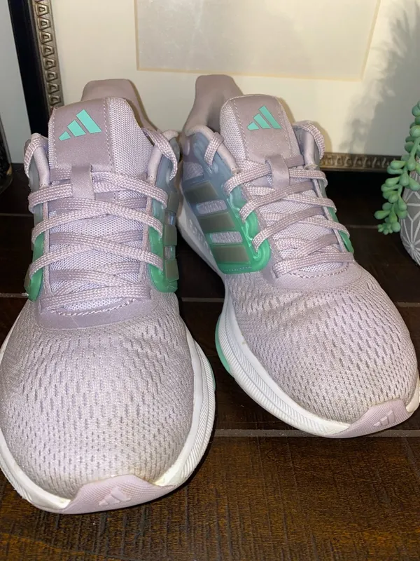 Adidas Ultra Bounce Women's Running Shoes Size 7 Silver Dawn Pulse Mint - Image 16