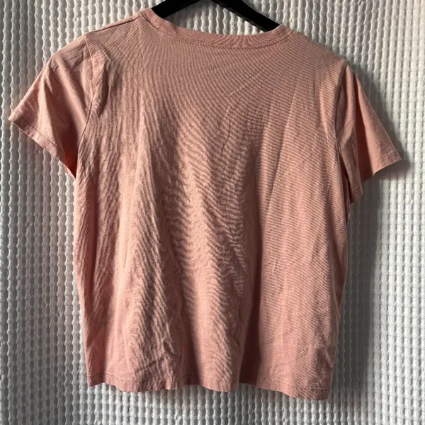 Madewell x Bliss and Mischief Woman of the Hour blush pink cropped tee medium - Image 3