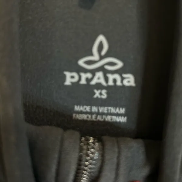 Prana Women's Black Zip Up Jacket athletic XS Running Yoga Gym. - Image 7