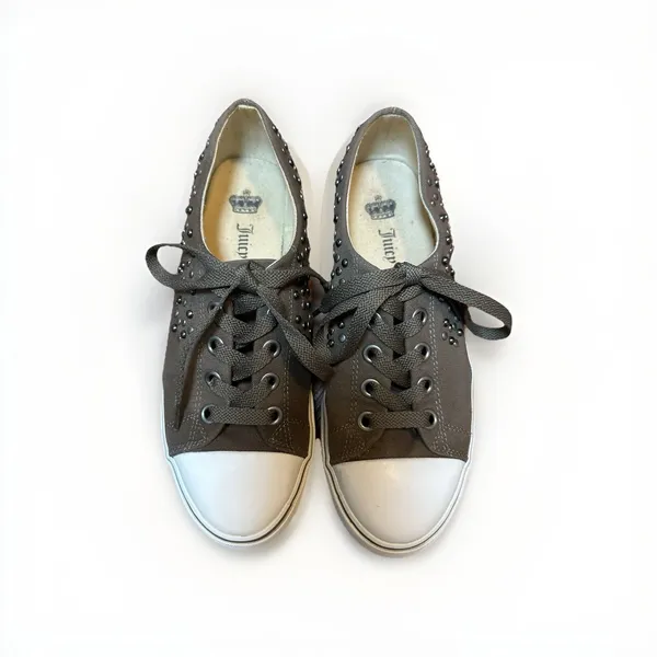 Juicy Couture Women's Eclipse Juice Couture Mouse Grey Canvas Sz 7.5‎ - Image 2
