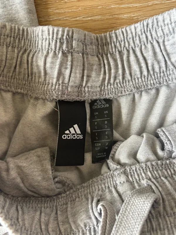 Adidas Grey Athletic Joggers - Image 6
