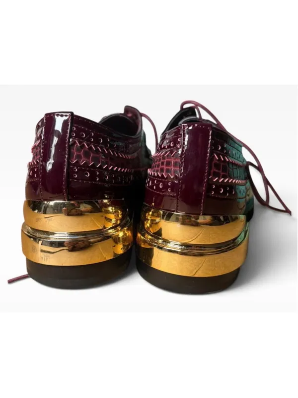 💜 Women's Midnight Velvet Oxblood Oxford Shoes Size 7 🖤 - Image 7