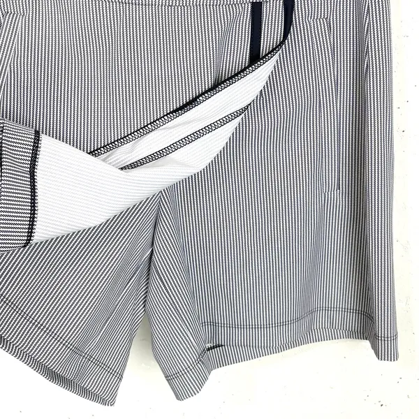 Kinona Womens Golf Skort Italian Nylon Stretch Fabric Navy Blue Stripe Size XS - Image 11