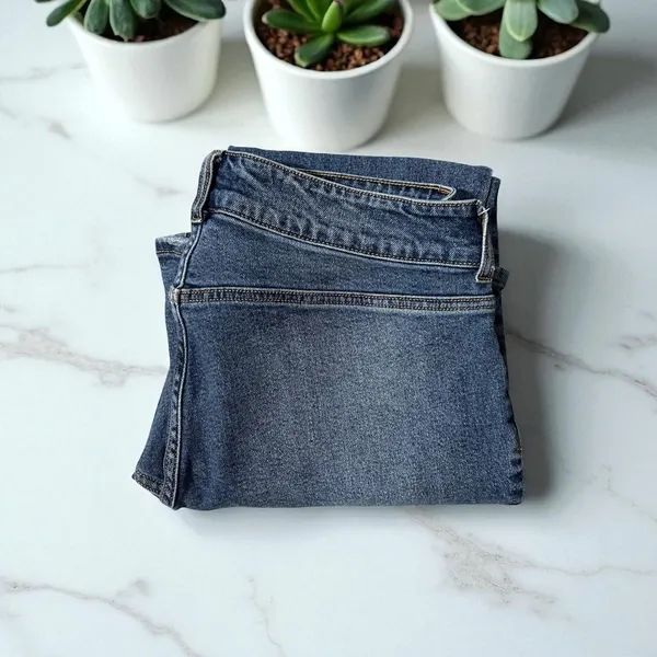 RSQ Denim‎ Flare Jeans Size 30 Low Rise Pockets Dark Wash Blue Womens - Image 5
