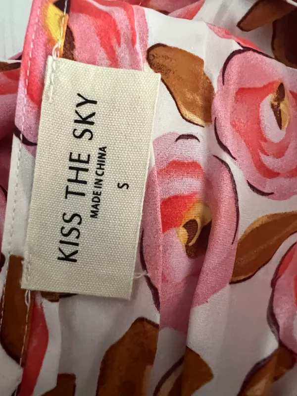 Urban Outfitters Kiss The Sky Floral V-Neck Romper - Image 6