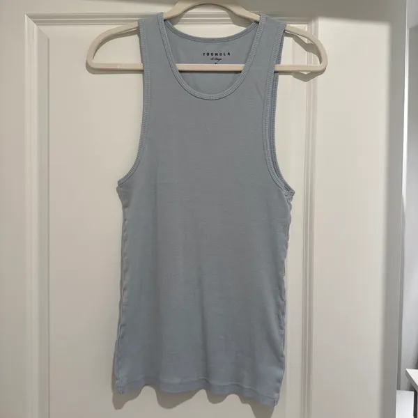 YoungLA Mens : Light Blue Wife Lover Tank - Image 2